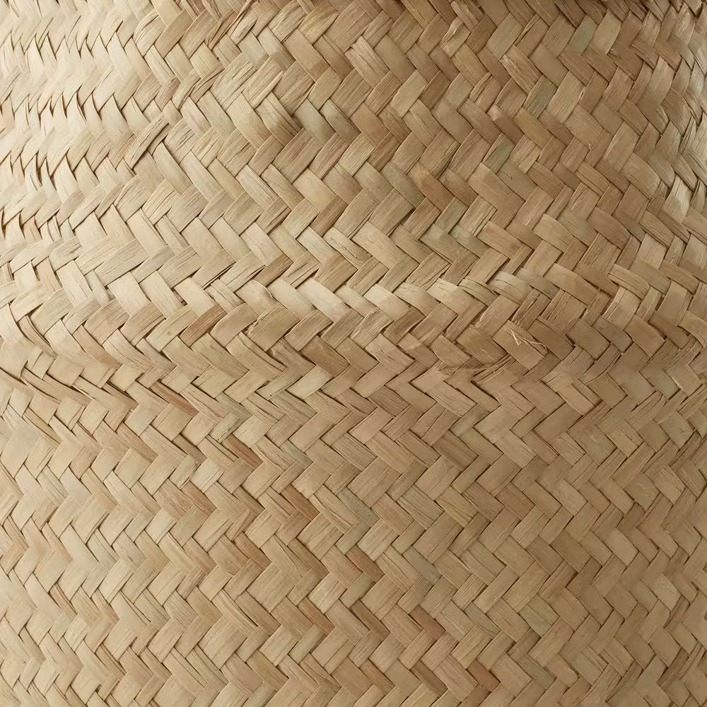 Brown Natural 11 In. X 4.75 In. Seagrass Decorative Basket Medium Storage Bin for Use as Planter for Plants and Trees