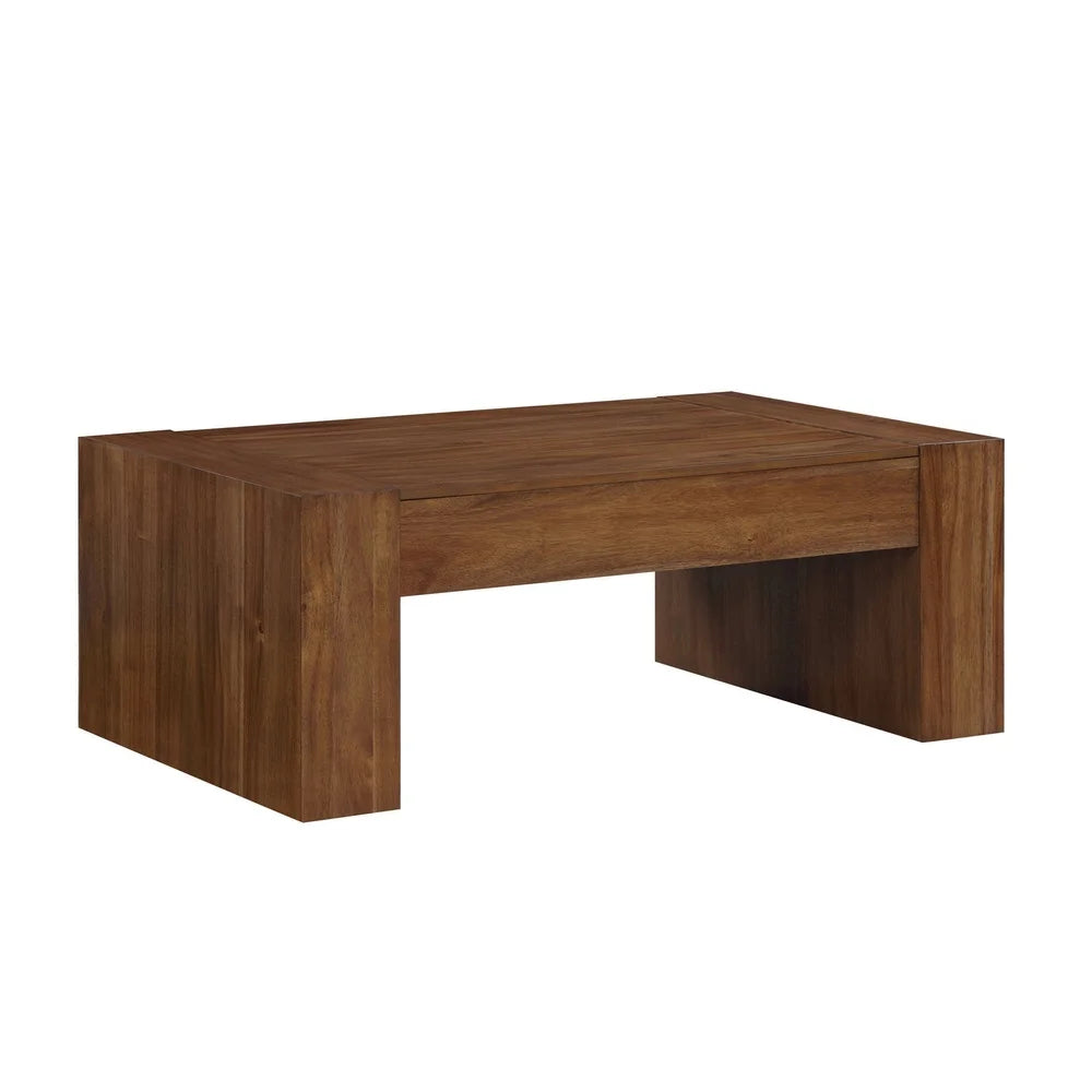 Oversized Coffee Table 47 Inch Modern Design Sturdy Wood Construction Indoor Living Room Furniture Versatile and Stylish