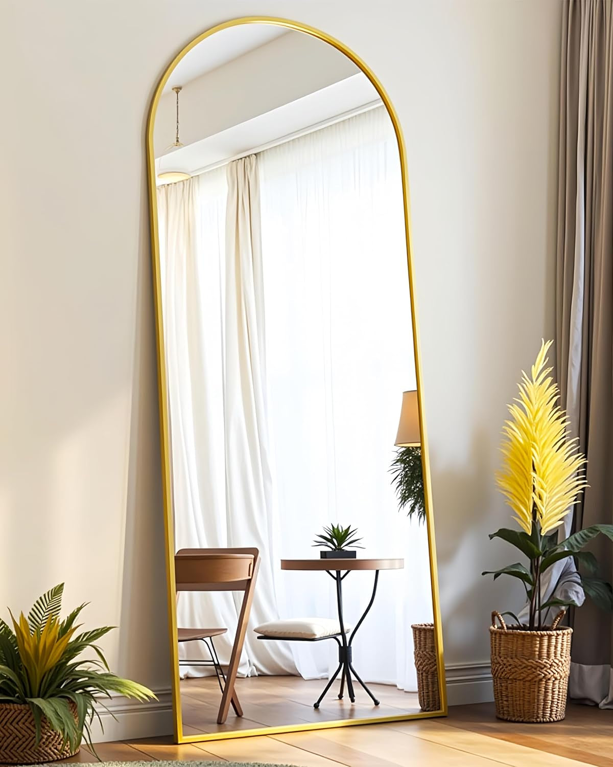 Arch Mirror Full Length, Floor Length Mirror, Arched Floor Mirror, 58"X18" Wall