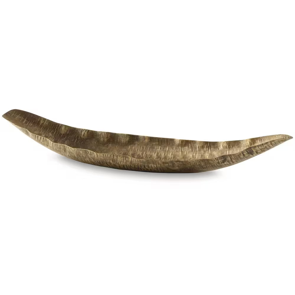 Wystenburg Gold Irregular Metal 29.75 In. Decorative Tray