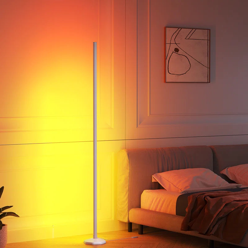 57" Corner Ambient Lighting Lamp with Music Sync & 16 Million Colors, Remote & App Control
