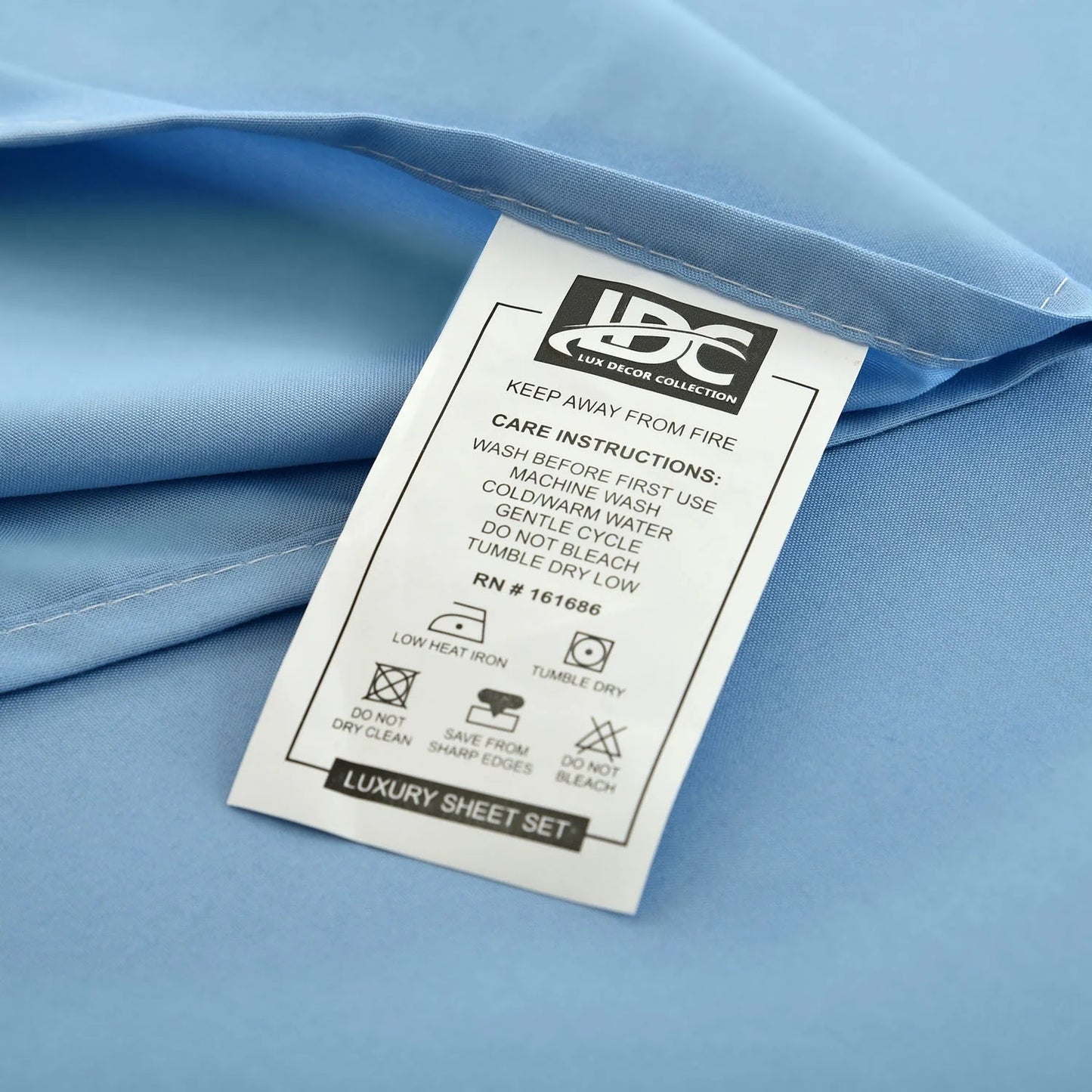 Microfiber Deep Pocket Bedroom Sheet Set - 4 Piece Twin Size Sheet Set & Pillowcases with 16" Deep Pocket Bed Sheet - Blue