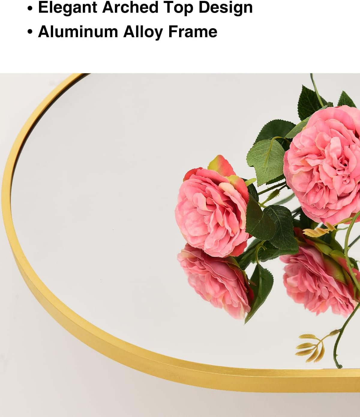 Arch Mirror Full Length, Floor Length Mirror, Arched Floor Mirror, 58"X18" Wall