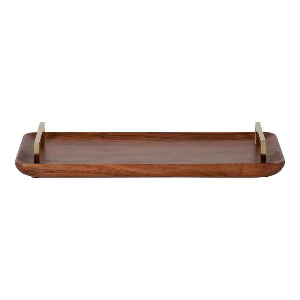 Cantwell Walnut Brown Decorative Tray