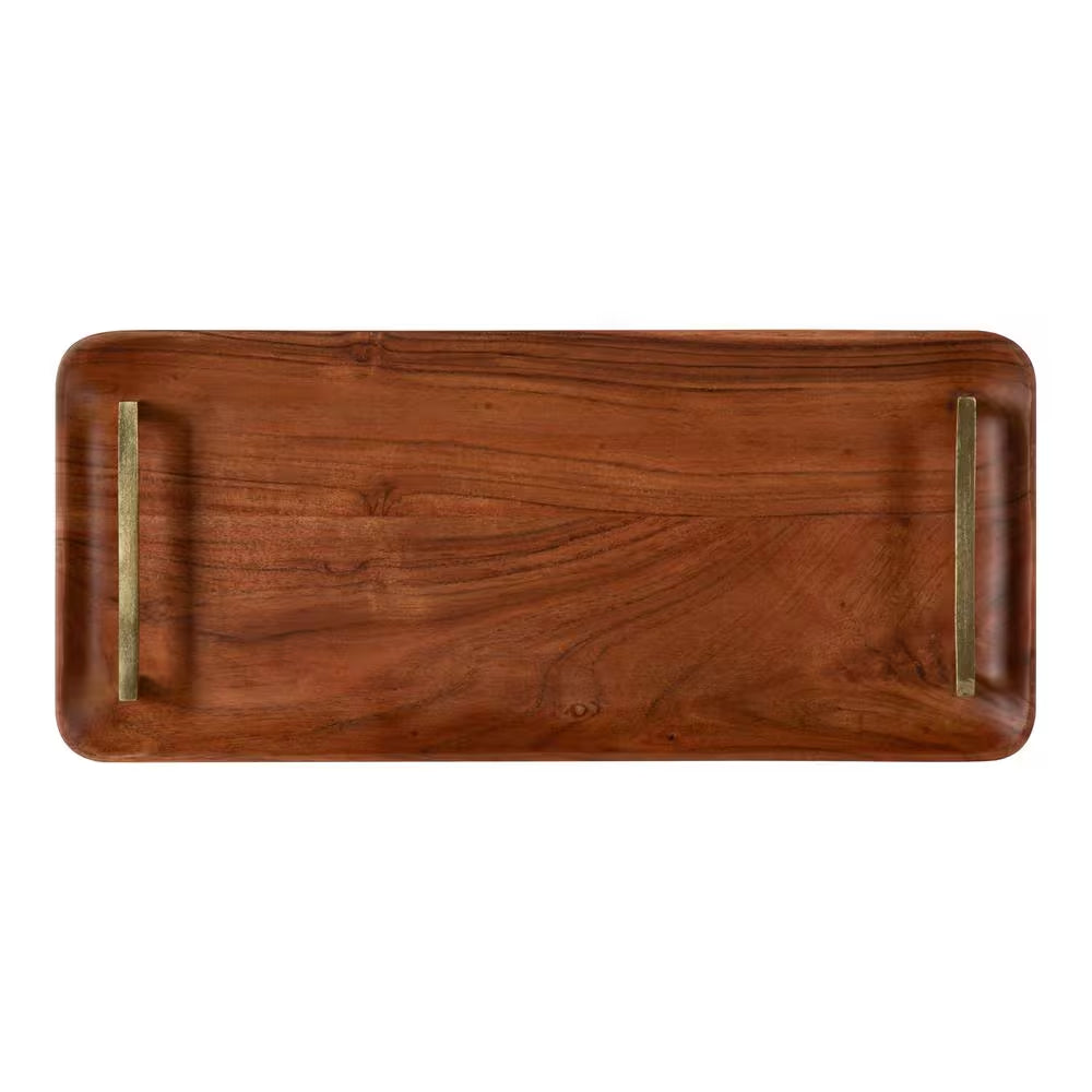 Cantwell Walnut Brown Decorative Tray