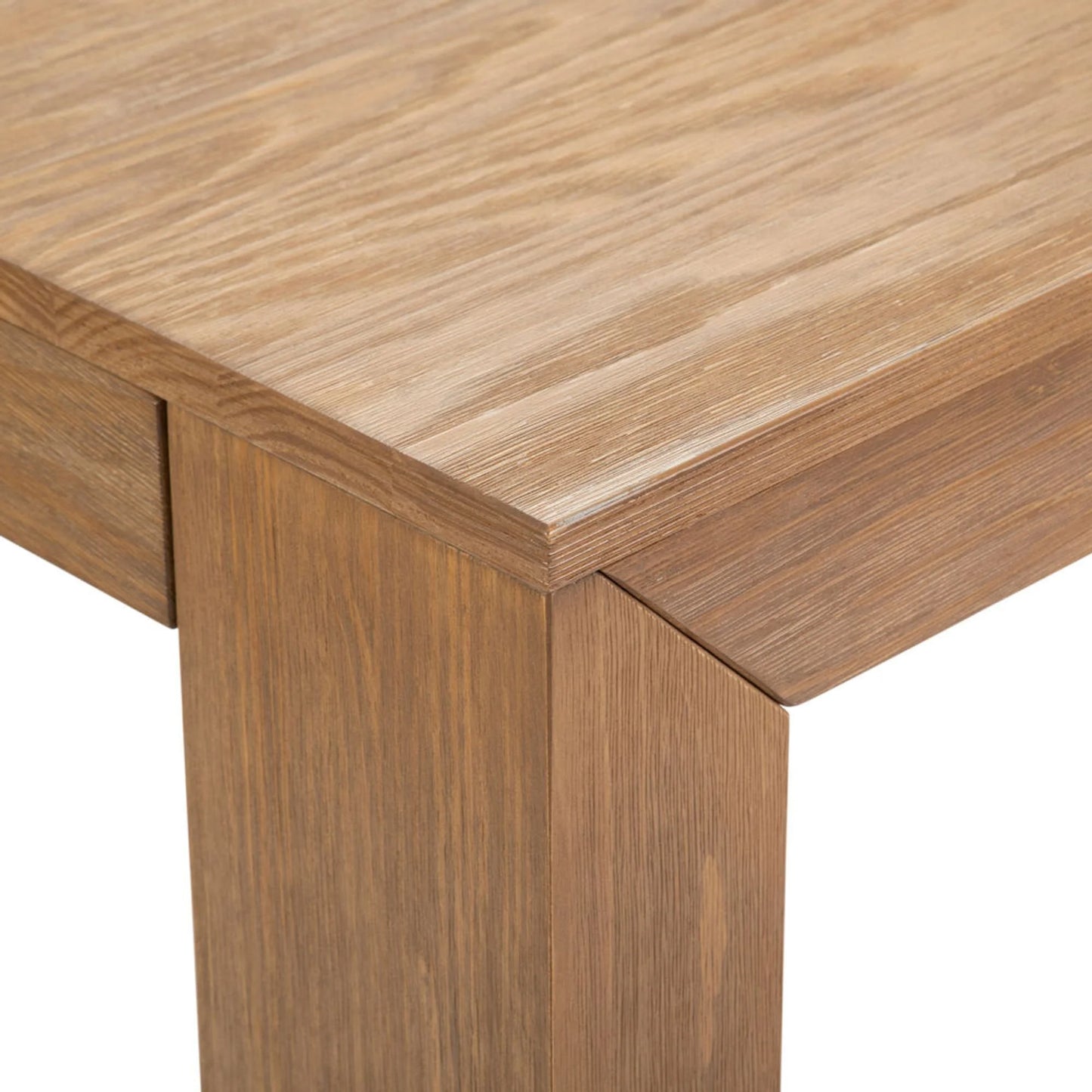 72" Modern Dining Table for 6, Solid Wood Rectangular Dining Table for Kitchen/Dining Room, Pecan Wirebrush