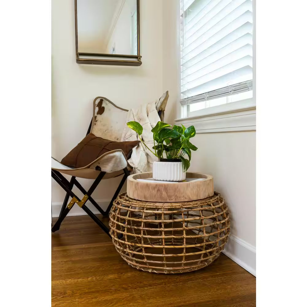 Paulownia Wood Carved Decorative Tray