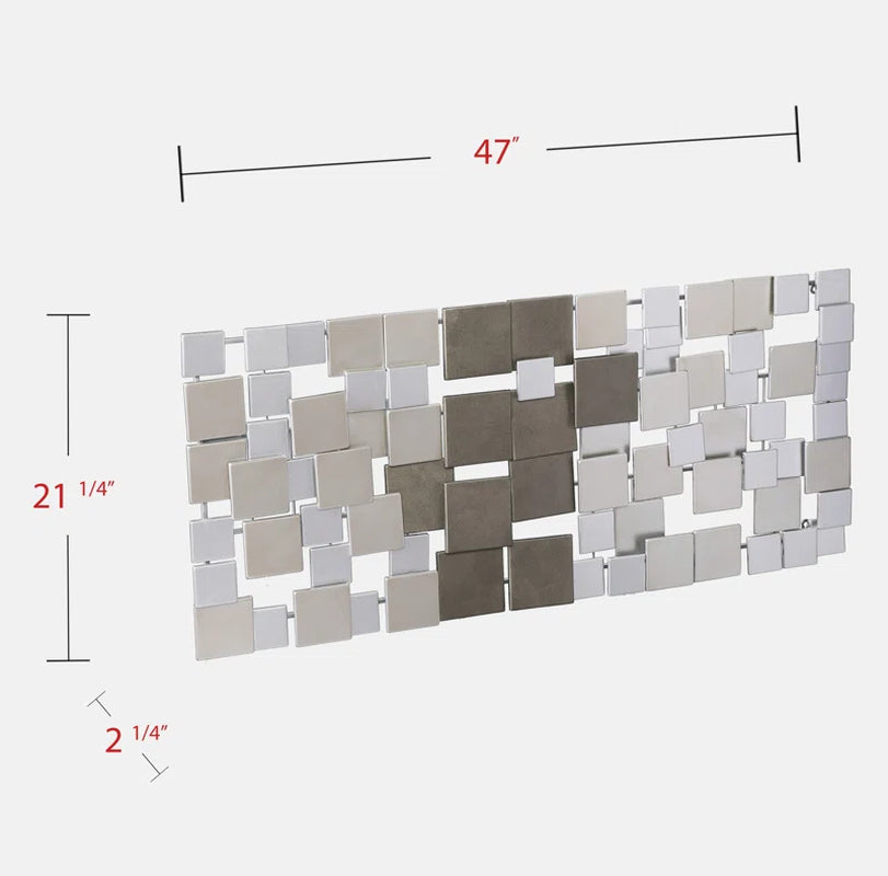 Modern Abstract Wall Decor on Metal