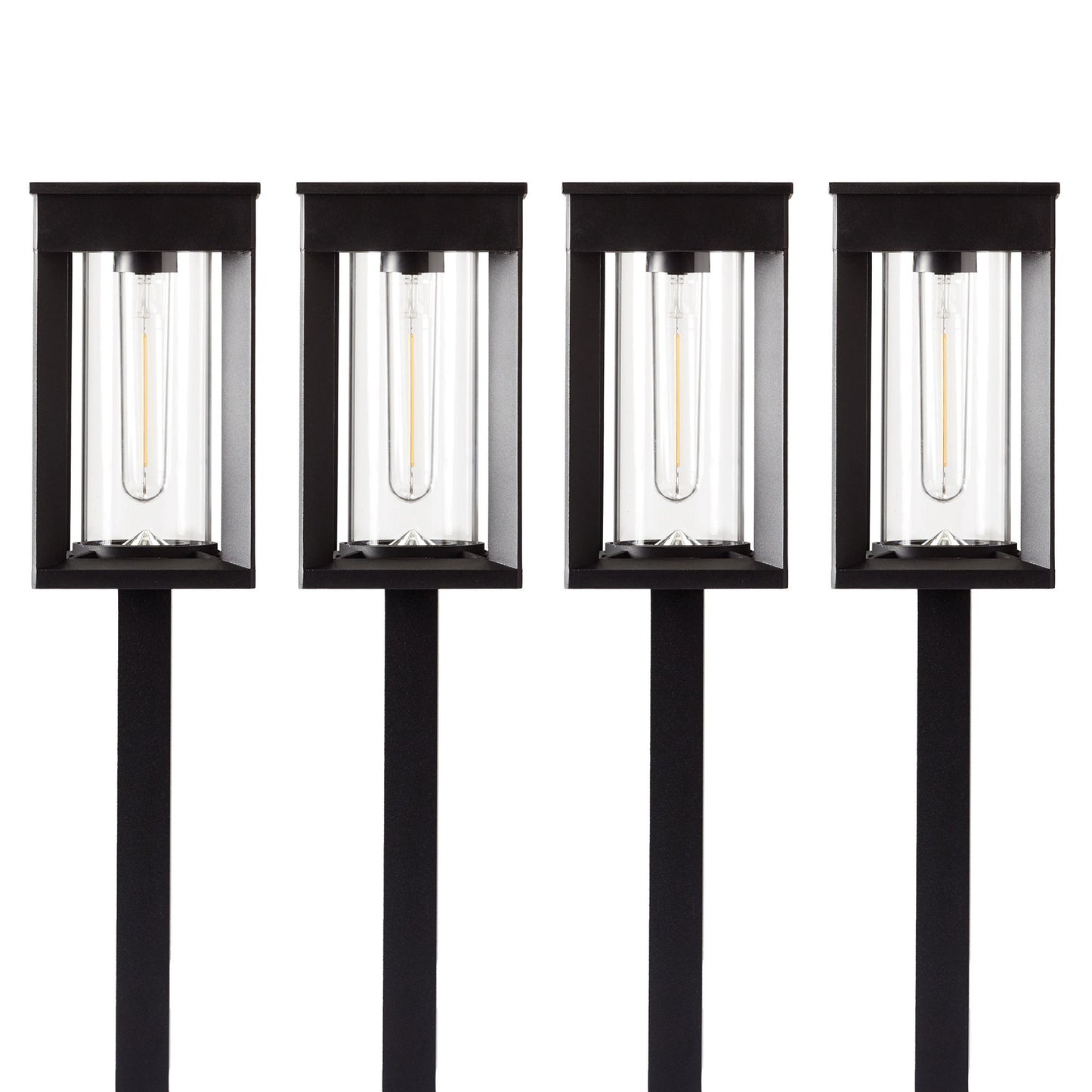 GTX Solar LED Pathway Lights, 4-Pack