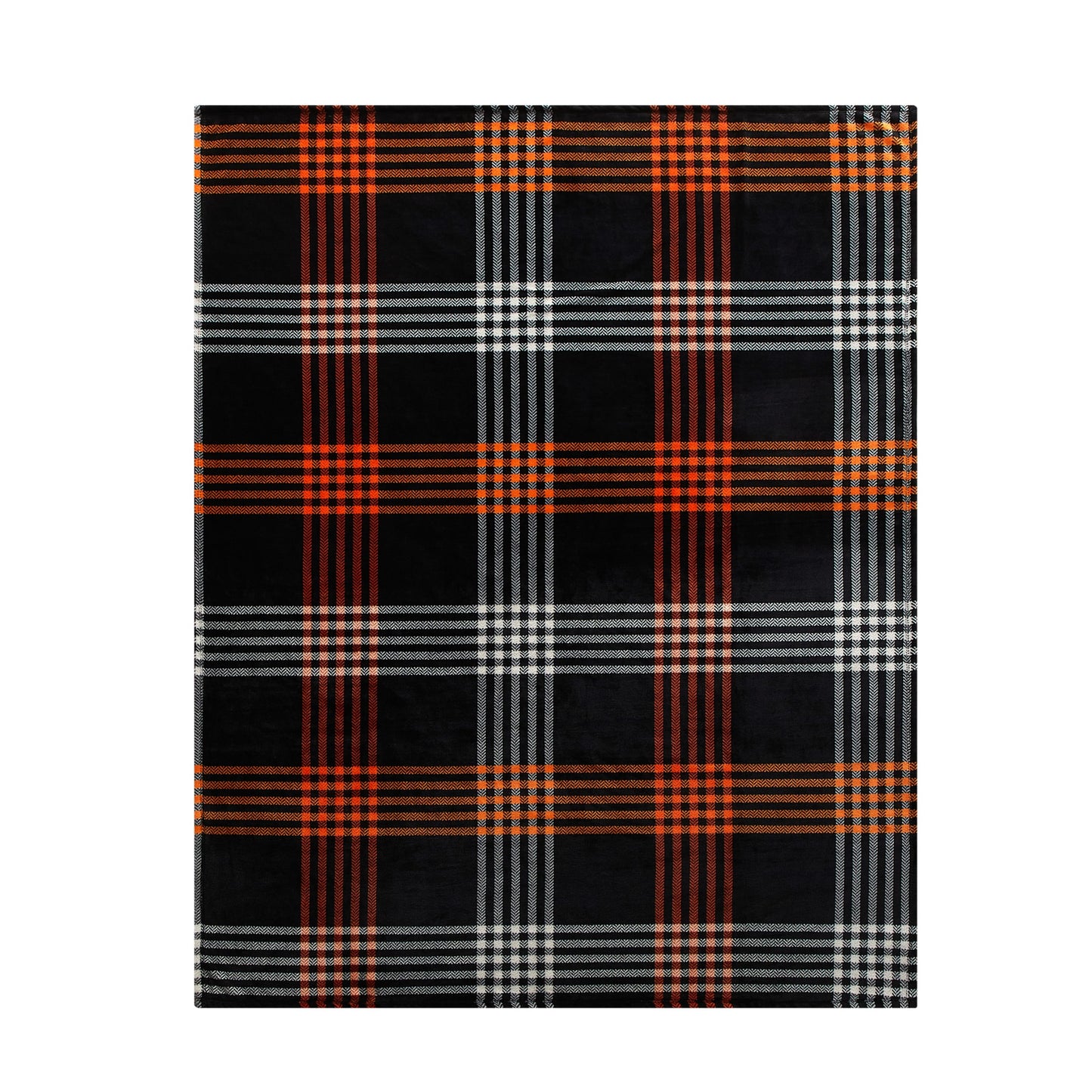 Ways to Celebrate Cozy Plush Plaid Print Throw Blanket 50"X 60", All Ages