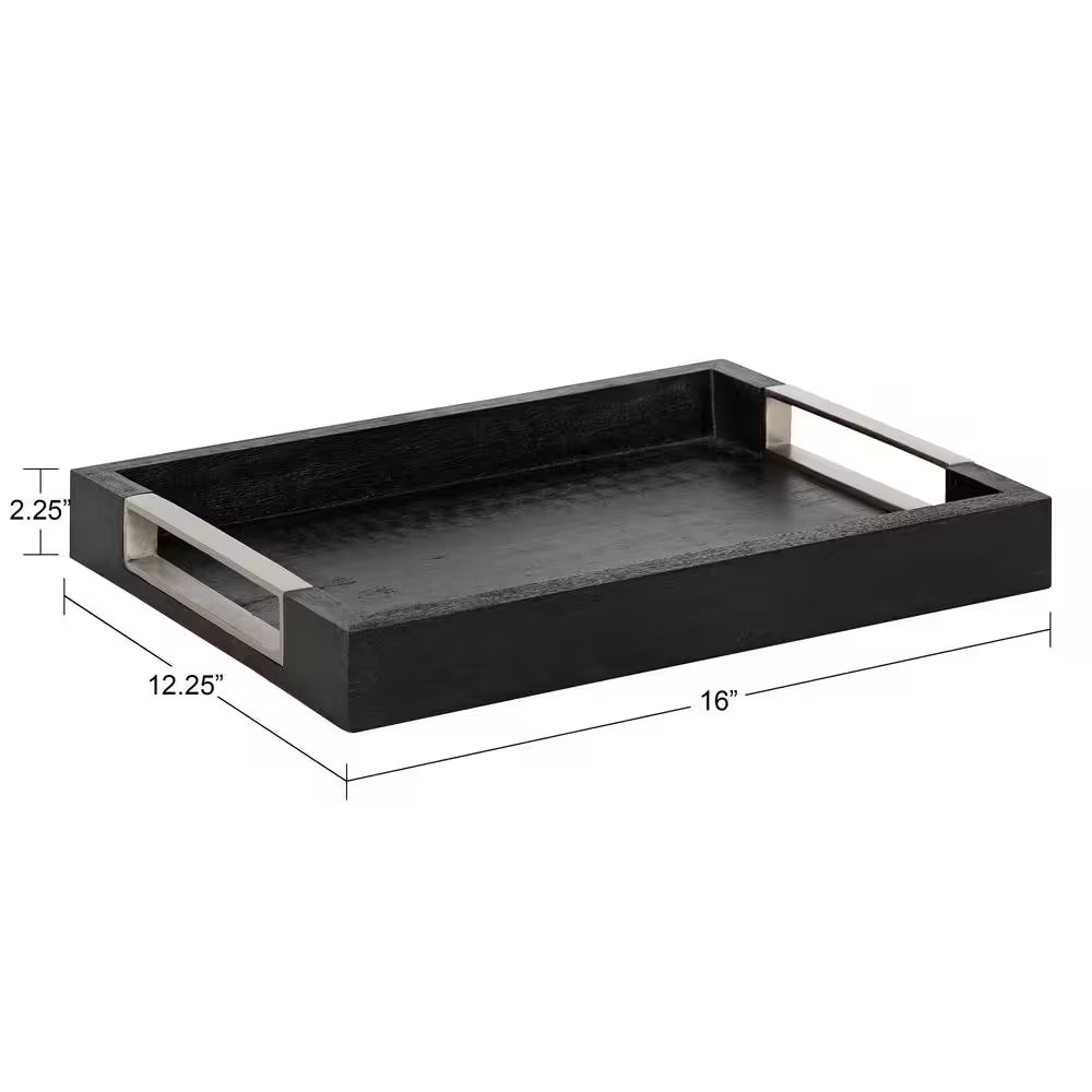 Heller Black Decorative Tray