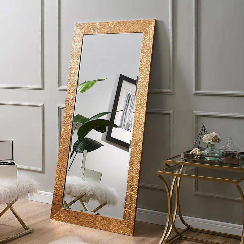Laux Mosaic Large Floor Mirror, Full Length Mirror, Full Body Mirror, Standing Mirror 66"L X 32"W