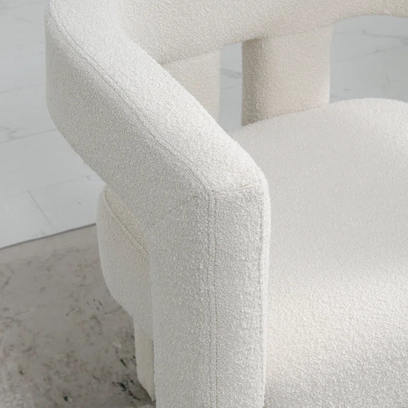 24" Wide Boucle Upholstered Armchair