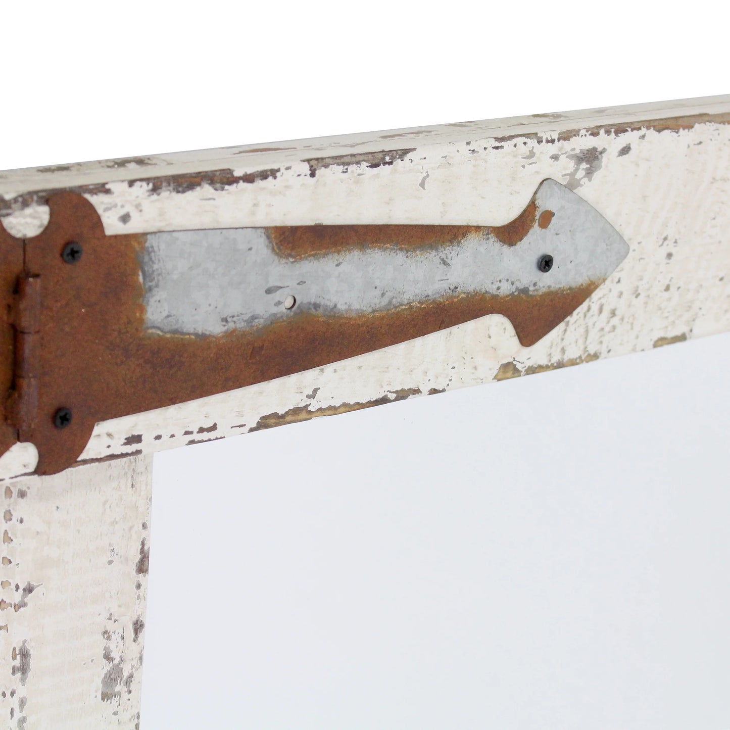 Serenad Farmhouse Wall Mirror White 30" X 22" by