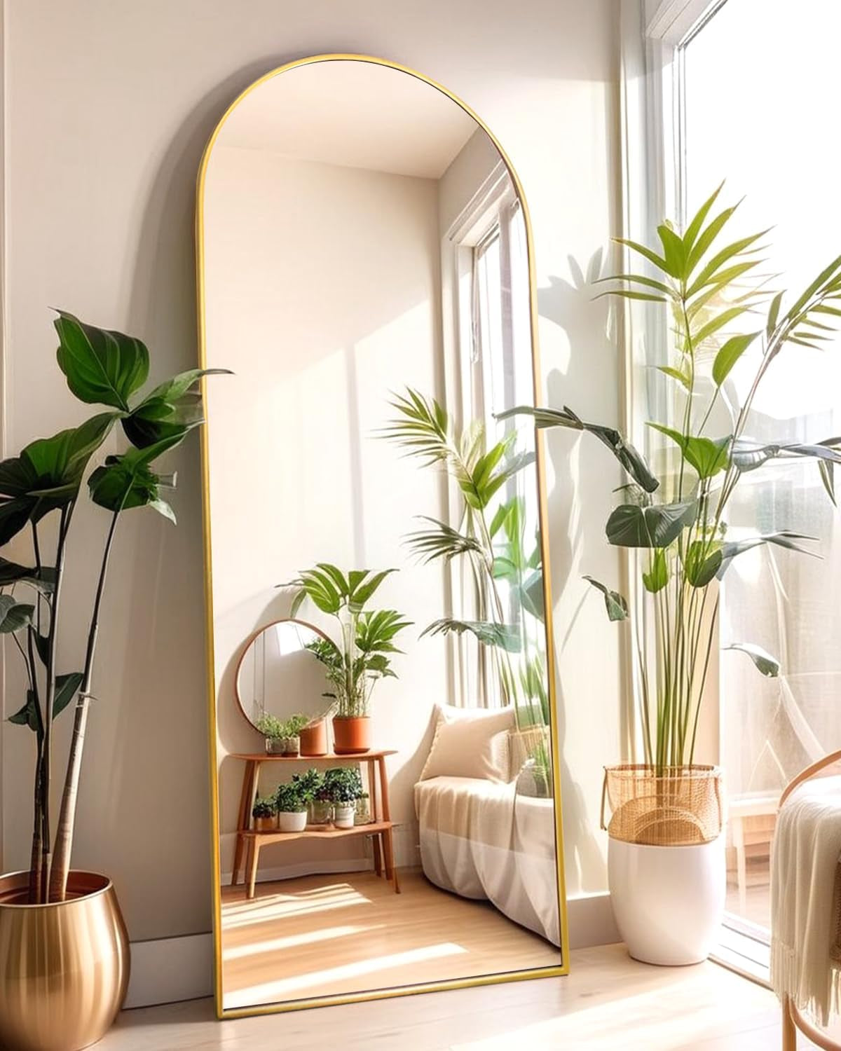 Arch Mirror Full Length, Floor Length Mirror, Arched Floor Mirror, 58"X18" Wall