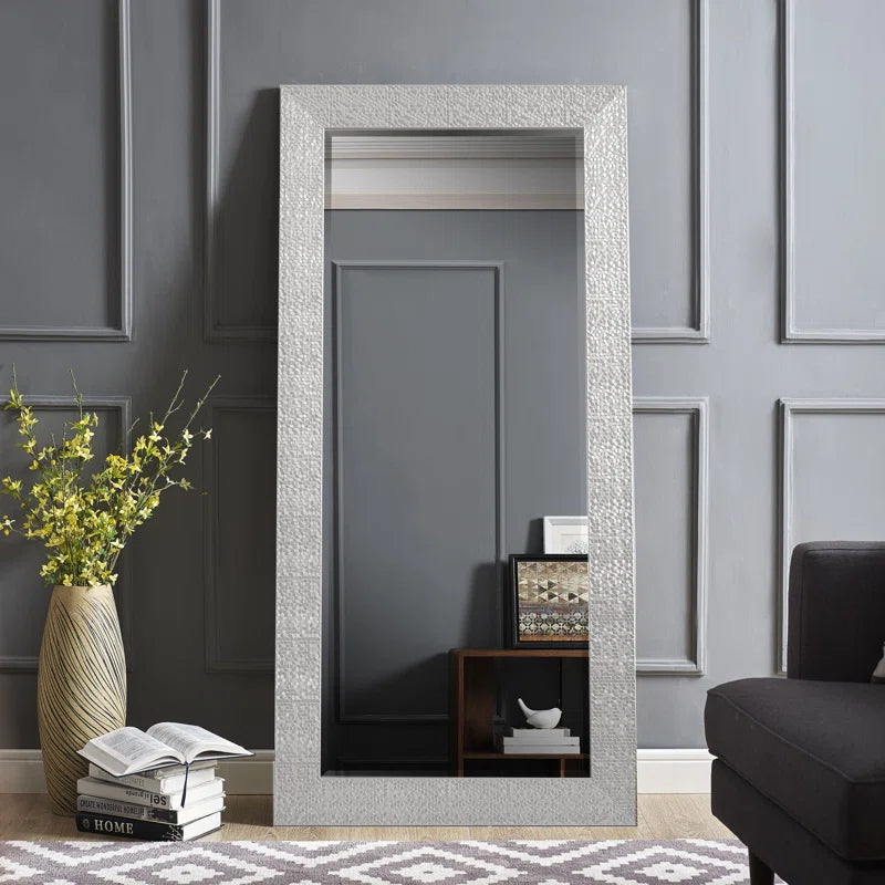 Laux Mosaic Large Floor Mirror, Full Length Mirror, Full Body Mirror, Standing Mirror 66"L X 32"W