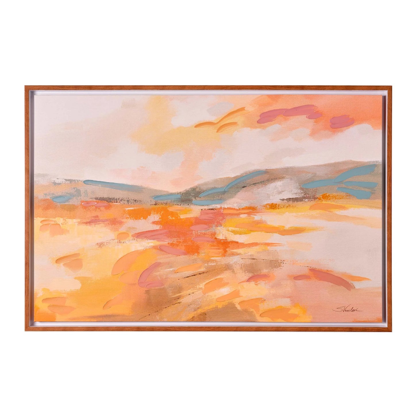 Honeybloom Meadow Embellished Frame Canvas 35"X23"