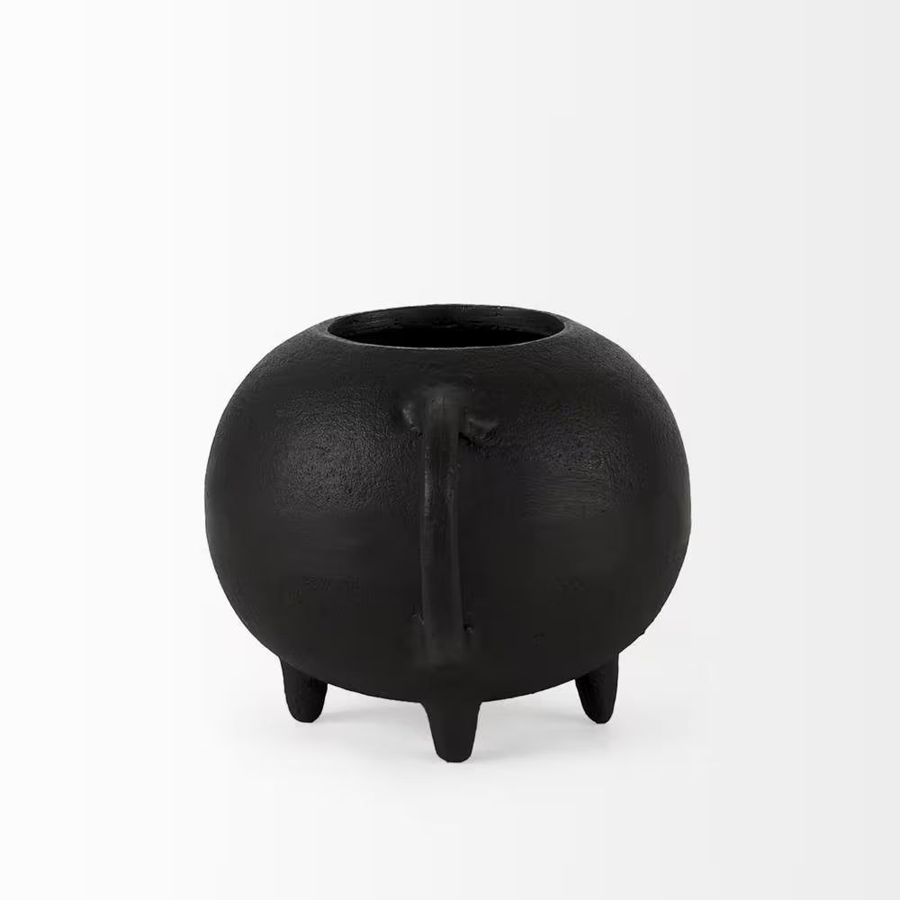 6 In. Black Matte Metal Italian Inspired Bowl