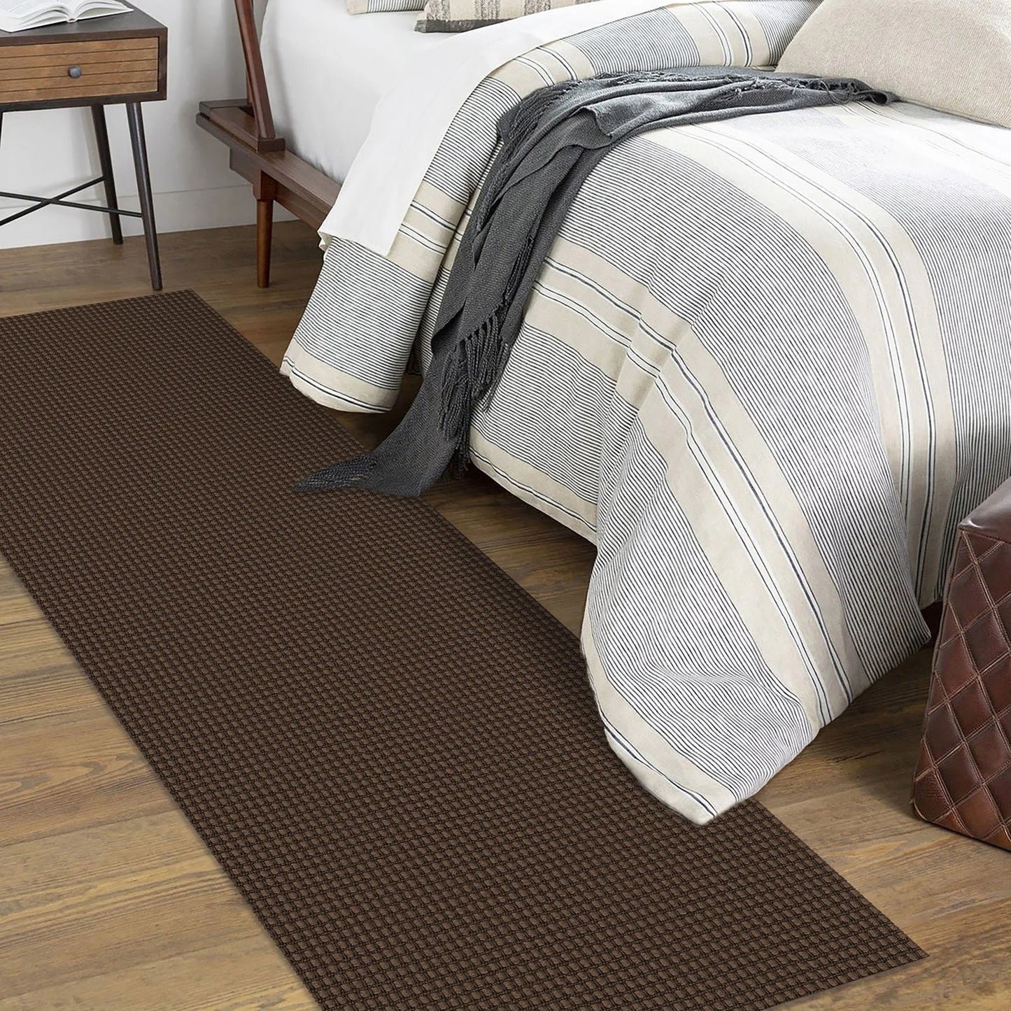 Runners 2X7 Ft Boho Hallway Runner Rug Washable Runner Rugs with Rubber Backing Cotton Entryway Runner Rugs Floor Rugs for Kitchen Bathroom Entryway Bedroom, Reddish Brown/Coffee