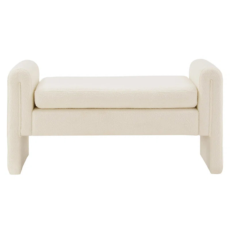 Millwood Boucle Upholstered Bench