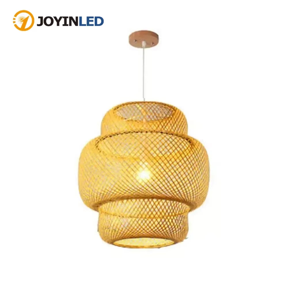 Chinese Classical Bamboo Woven Chandeliers Creative Restaurant Guest House Chinese Rattan Chandeliers