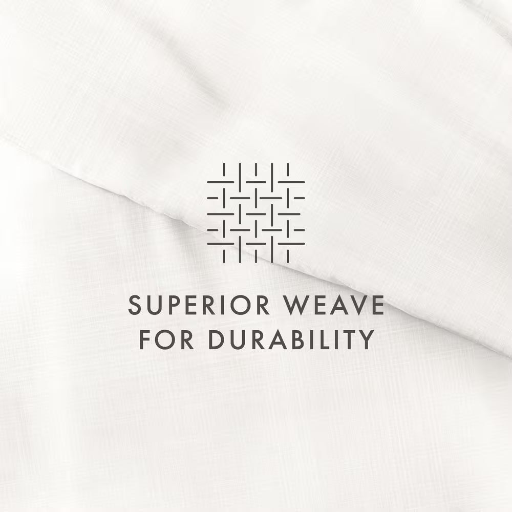 Thatch Patterned Performance Ray Twin 3-Piece Duvet Cover Set