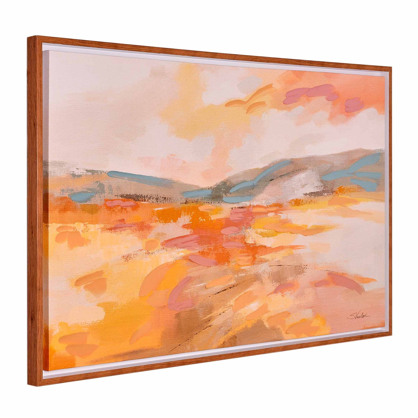 Honeybloom Meadow Embellished Frame Canvas 35"X23"