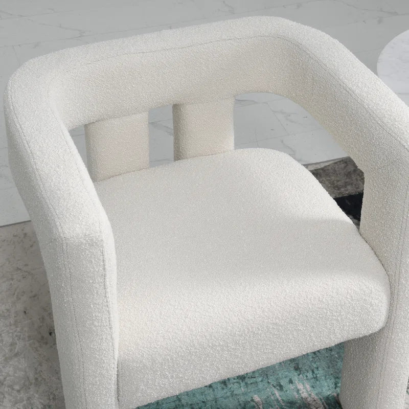 24" Wide Boucle Upholstered Armchair