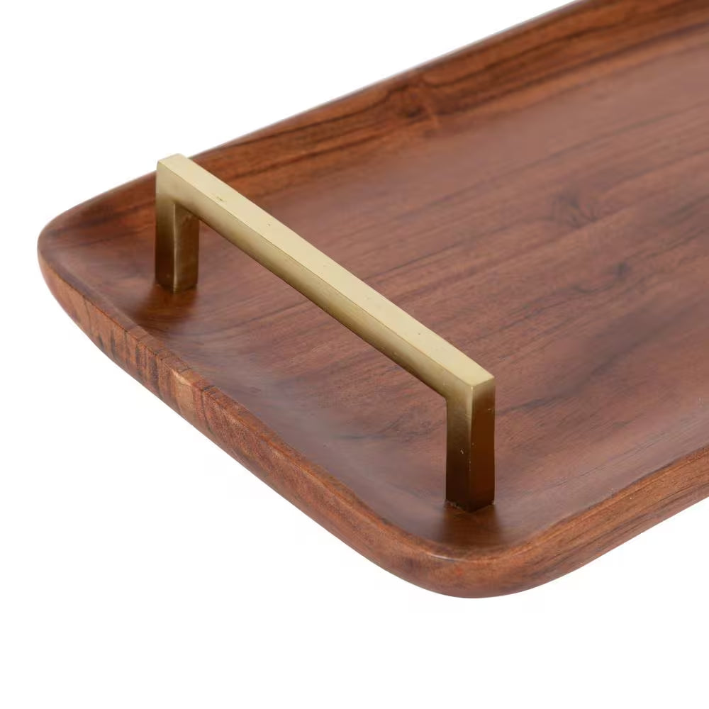 Cantwell Walnut Brown Decorative Tray
