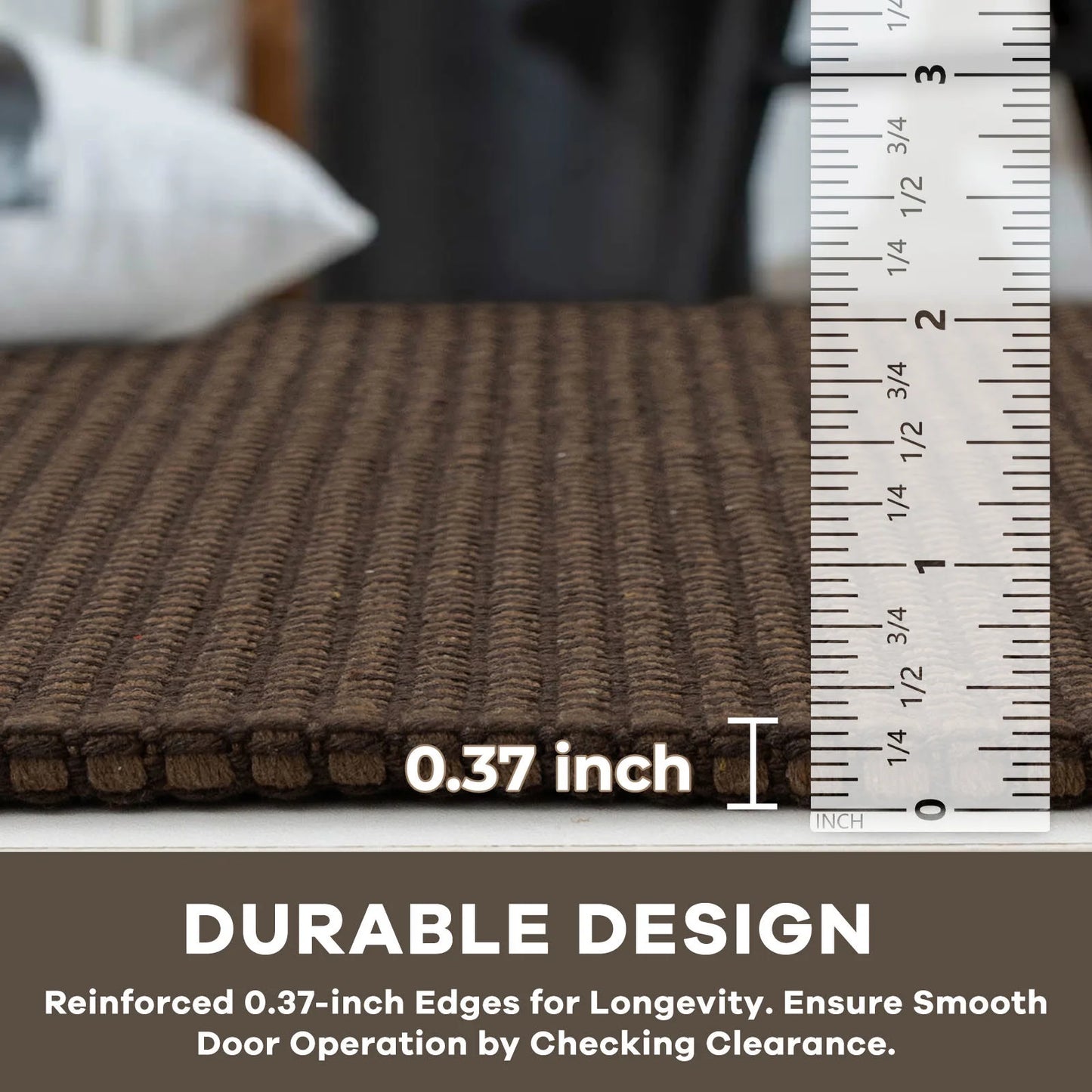 Runners 2X7 Ft Boho Hallway Runner Rug Washable Runner Rugs with Rubber Backing Cotton Entryway Runner Rugs Floor Rugs for Kitchen Bathroom Entryway Bedroom, Reddish Brown/Coffee
