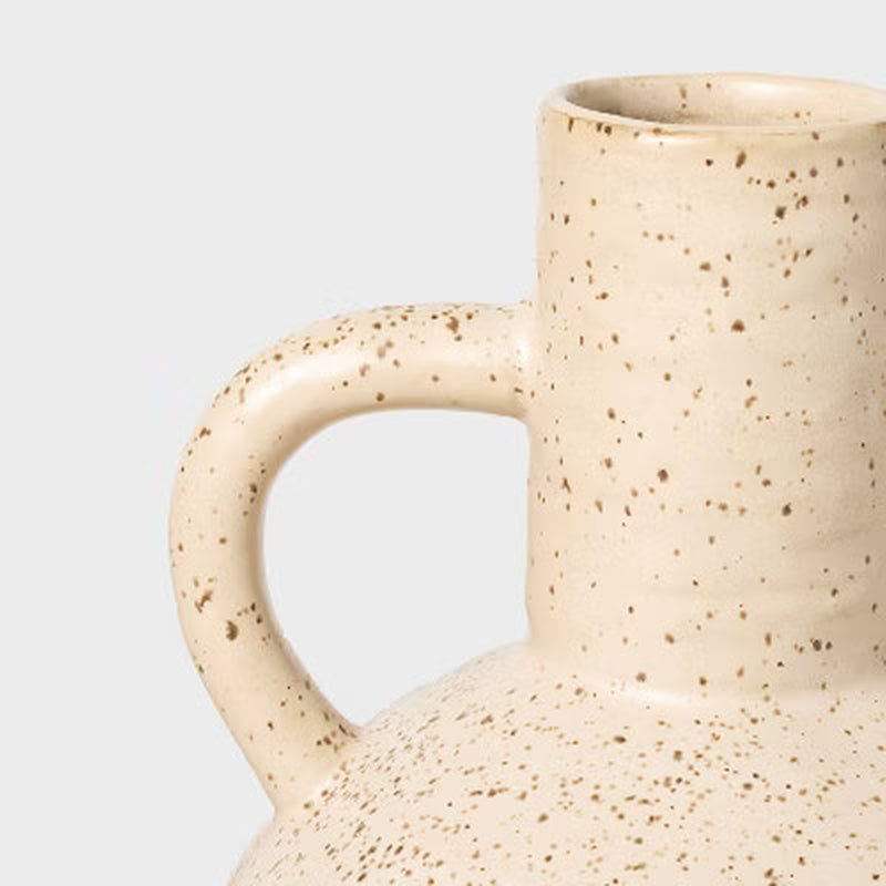 Large Matte Ceramic Speckle Glaze Vase - Threshold Designed with Studio Mcgee: