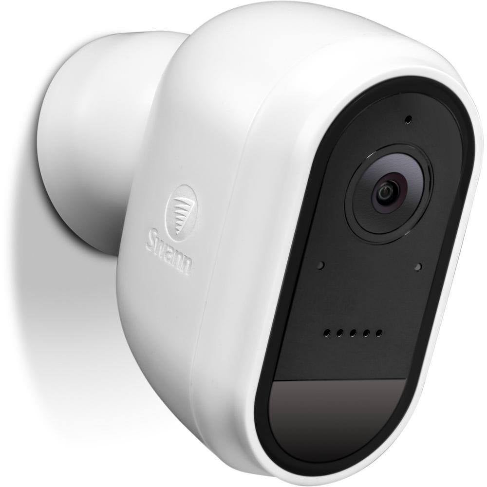 Battery Powered Wireless Indoor/Outdoor Smart Surveillance Bullet Camera with Solar Panel and Mounting Stand
