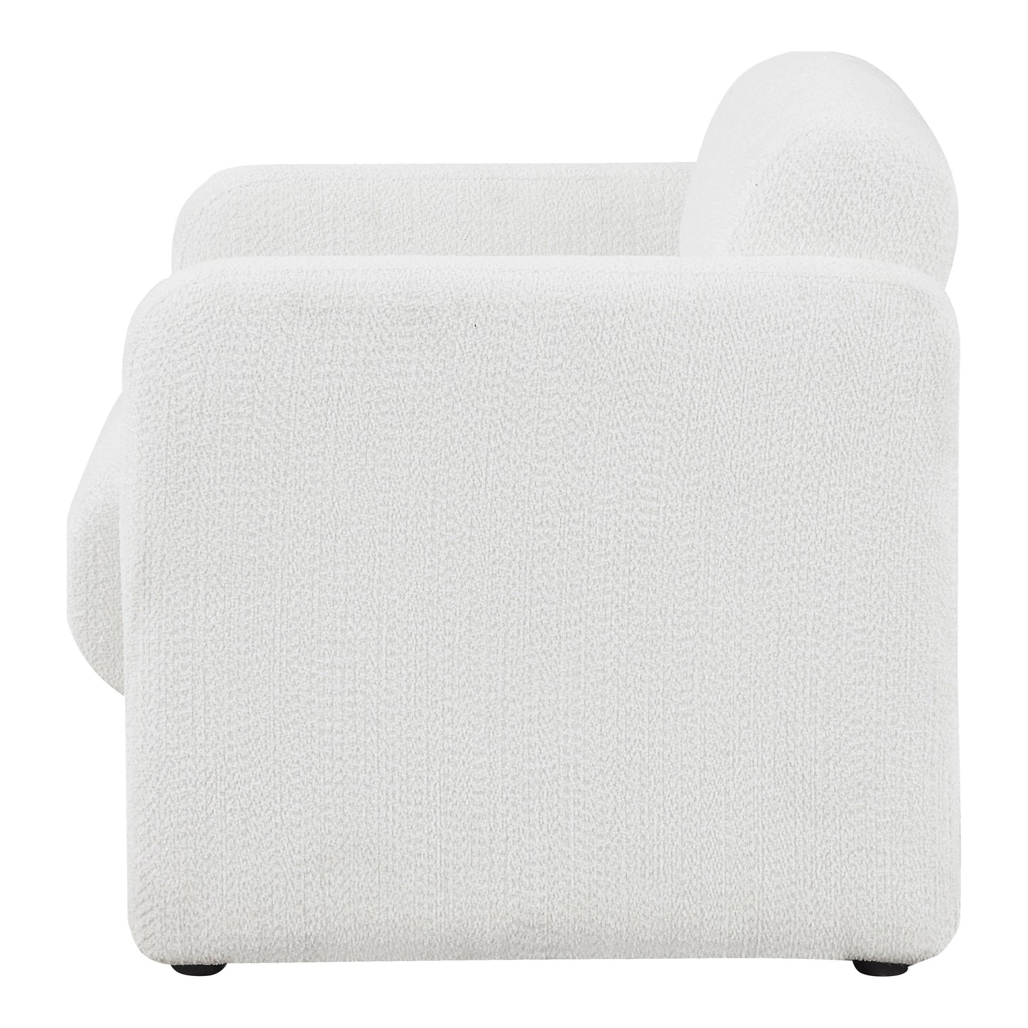 Prie Modern Boucle Fabric Indoor Armchairs & Accent Chairs, White