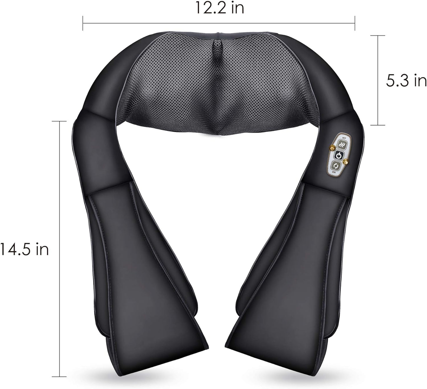 Shiatsu Neck Massager, FSA Eligible Kneading Back Massager with Heat, Gifts for Women Men, Deep Kneading Electric Massage Pillow, HSA Massagers for Back and Neck Shoulder, Gifts for Christmas