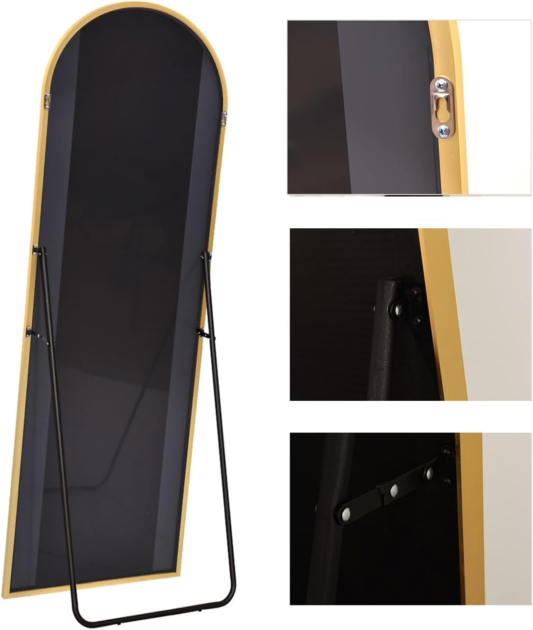 Arch Mirror Full Length, Floor Length Mirror, Arched Floor Mirror, 58"X18" Wall