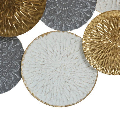 Gold Modern Abstract Wall Decor on Metal