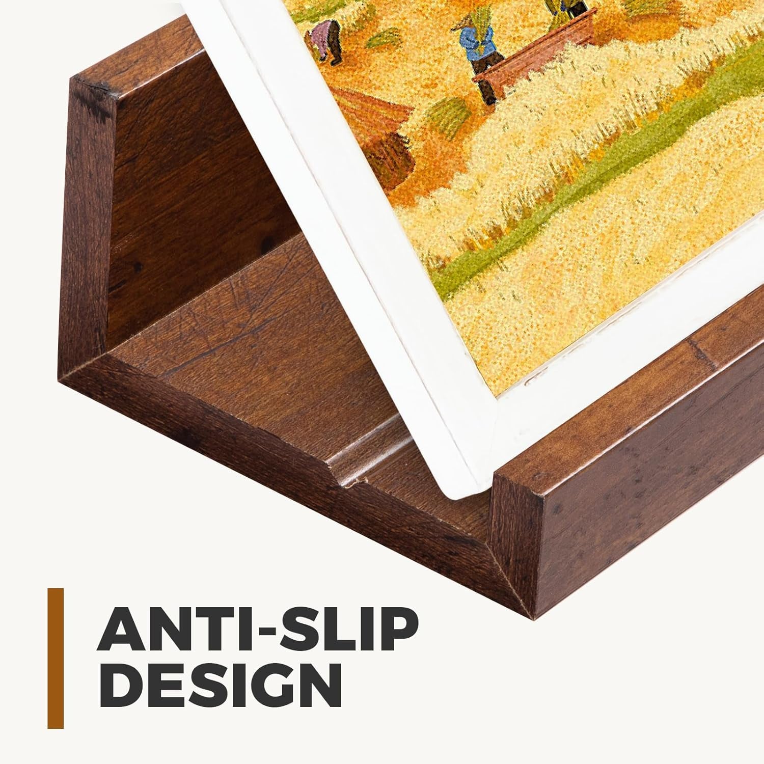 45.3" Large Floating Wall Ledge Shelves with Lip - Set of 2 Rustic Wood Floating Shelves - Honey Brown Wall Mounted Picture Ledge for Office, Bathroom, Bedroom, Living Room, Kitchen