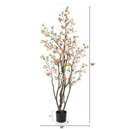 6.5 Ft. Artificial Cherry Blossom Tree