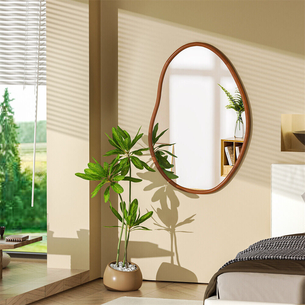 Mid Century Asymmetrical Wall Mirror Organic Mirror Irregular Mirror Home Decor
