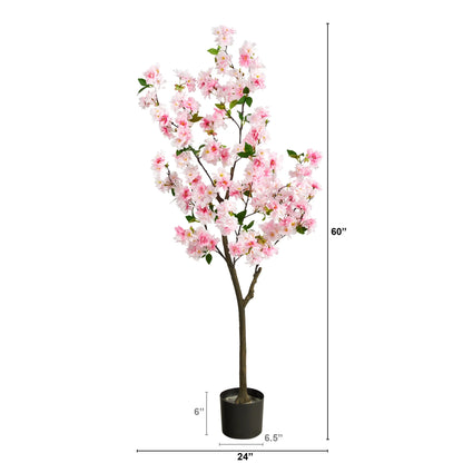 5' Cherry Blossom Artificial Tree