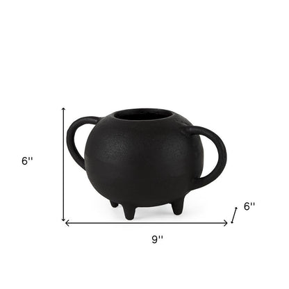 6 In. Black Matte Metal Italian Inspired Bowl
