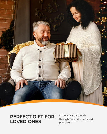 Shiatsu Neck Massager, FSA Eligible Kneading Back Massager with Heat, Gifts for Women Men, Deep Kneading Electric Massage Pillow, HSA Massagers for Back and Neck Shoulder, Gifts for Christmas