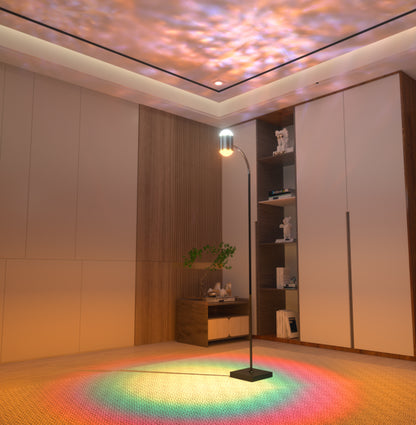 EP LIGHT Dual Head Floor Lamp Sunset Aurora Projector Lights, Ambient Night Lights
