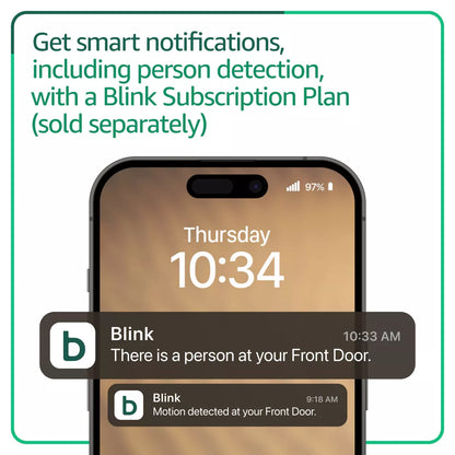 Blink Video Doorbell with Head-To-Toe HD View, Two-Year Battery Life, and Simple Setup, Required Sync Module Not Included