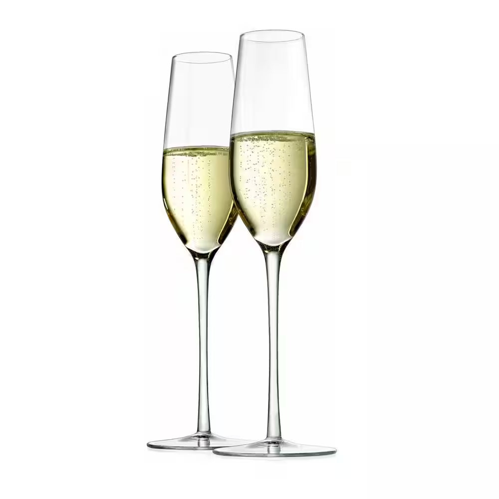 7 Oz. Traditional Crystal Wine Glass Set (Set of 2)