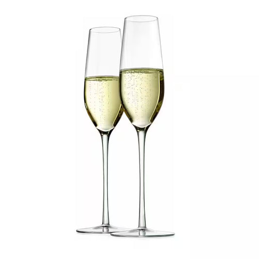 7 Oz. Traditional Crystal Wine Glass Set (Set of 2)