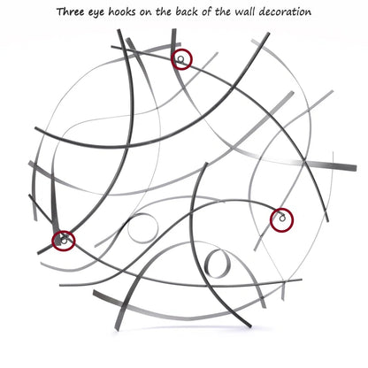 Handmade Modern Abstract Wall Decor on Metal