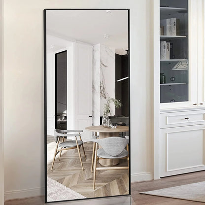 76"X34" Oversized Full Length Mirror Rectangle Wall Mirror Floor Mirrors for Leaning, Black