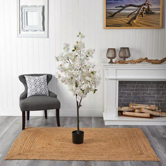 5 Ft. White Cherry Blossom Artificial Tree