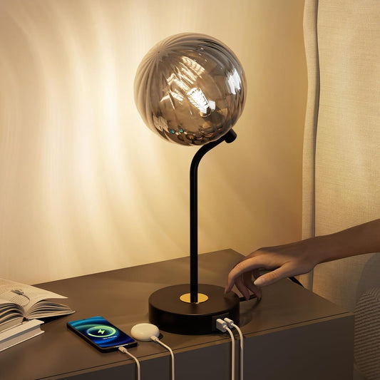 M14-2 Mid Century Modern Table Lamp - Vintage Minimalist Night Stand Lamp with 3